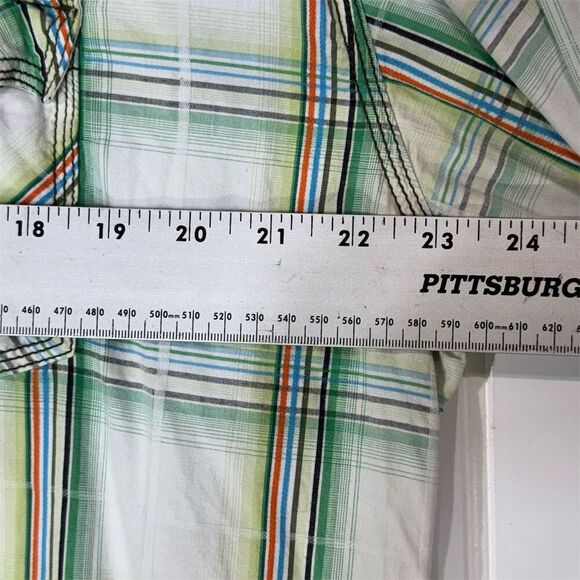 Wrangler 20X Men’s XXL Pearl Snap Plaid Western Shirt Cotton Rodeo Cowboy - Picture 3 of 7